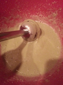 Deep treatment conditioner being blended
